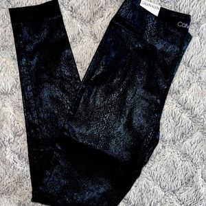 CK Snakeskin High Waisted Leggins NEVER WORN